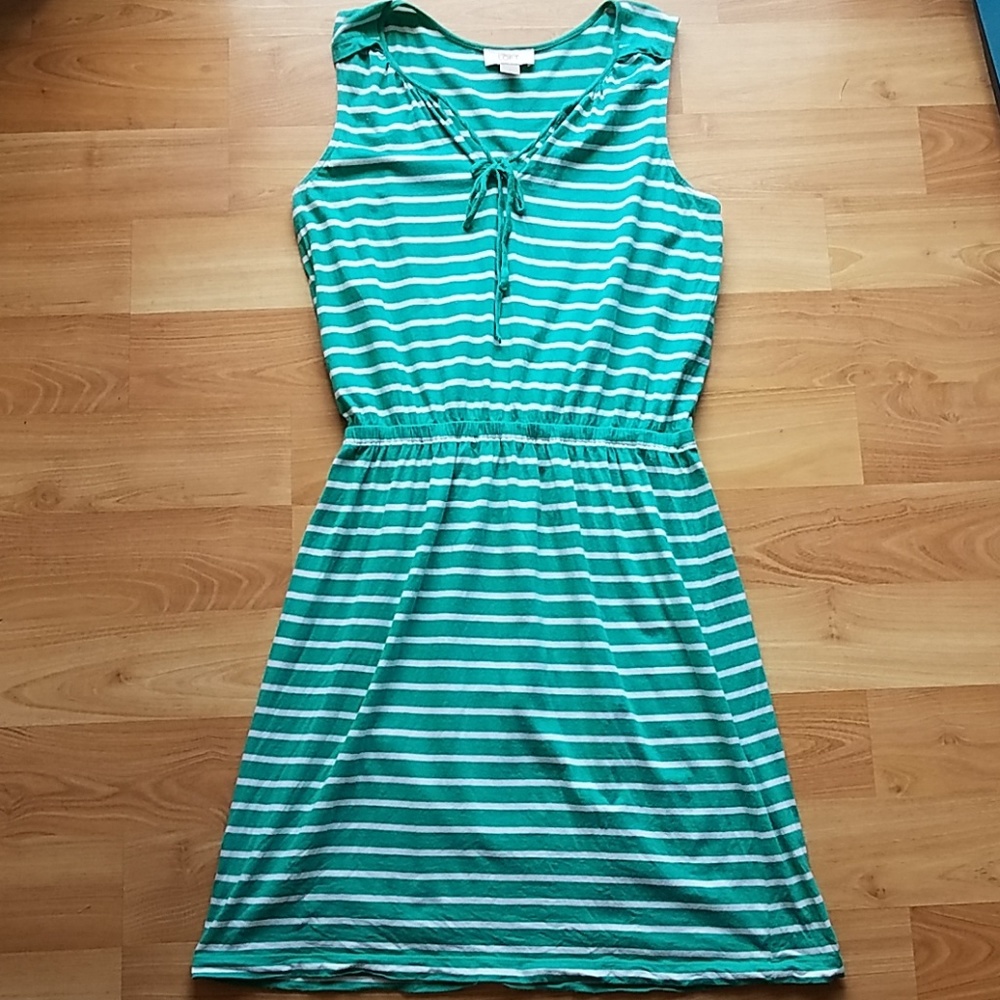 Green Striped Loft Dress